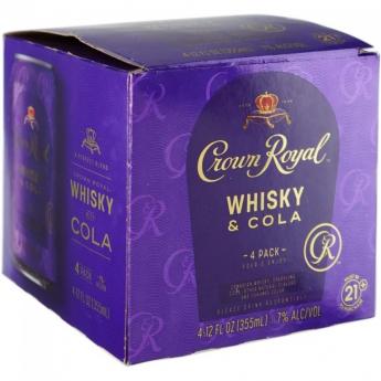 Crown Royal - Whisky & Cola Cocktail (4 pack 12oz cans) (4 pack 12oz cans)